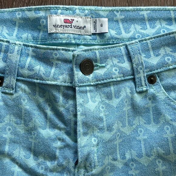 Vineyard Vines Mid Rise Skinny Anchor Jeans Size 6 - Picture 4 of 5